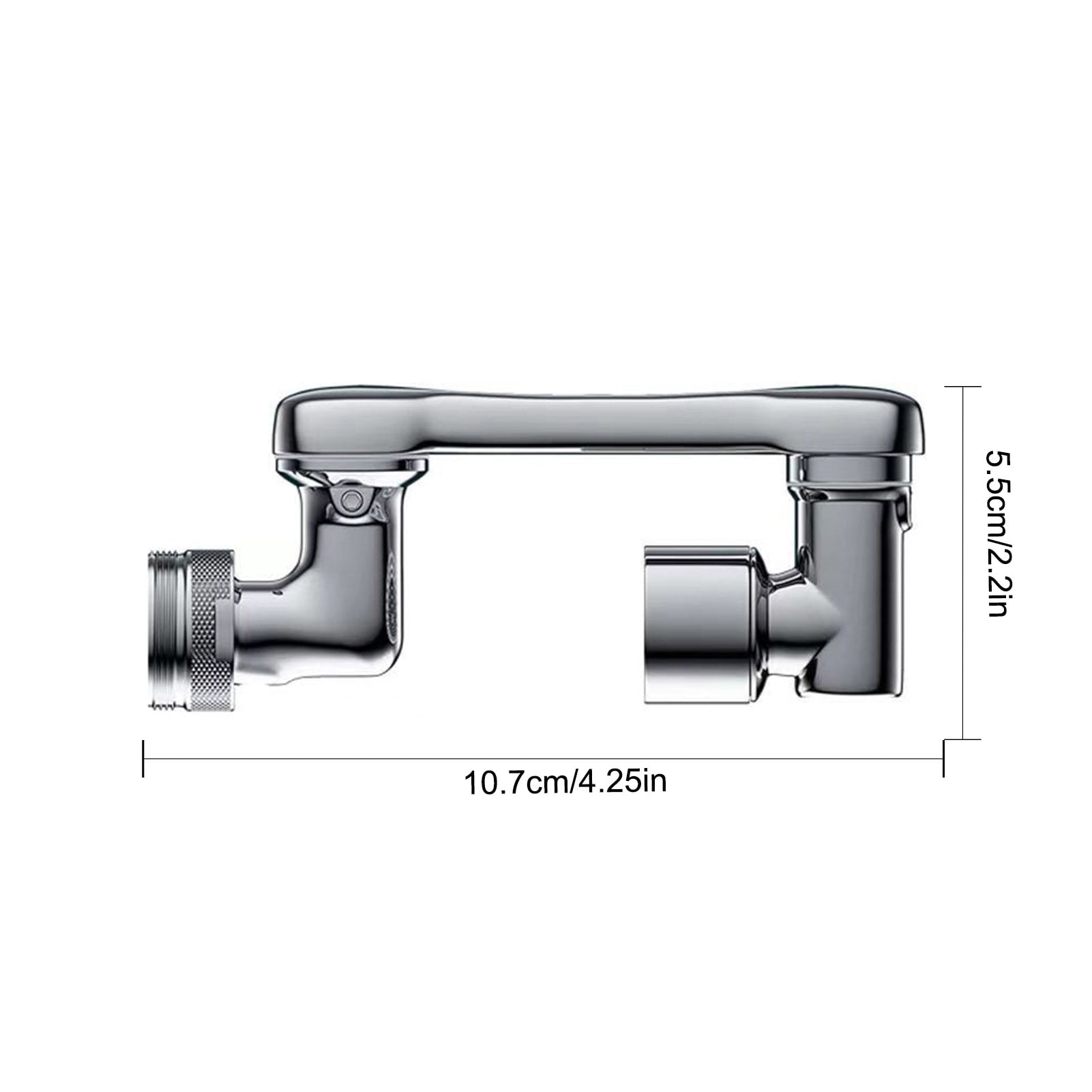 Universal 1080 Degree Rotation Extender Faucet Aerator ABS Splash Filter Kitchen Washbasin Faucets Bubbler Nozzle Robotic Arm ,Water Saving