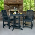 thumbnail image 2 of Highwood's 36" Round 3-pc Lehigh Dining Set - Counter Height, Outdoor, Eco-friendly, Synthetic Wood, 2 of 8