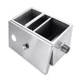 thumbnail image 1 of Stainless Steel 8LB Grease Trap Interceptor Oil Water Separator For Restaurant Kitchen Waste Water Treatment Tools ,Easy to Install, 1 of 6