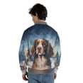 thumbnail image 5 of Hello Winter English Springer Spaniel Welcome Snowy Night Watercolor Vintage All Over Print 3D Baseball Jacket Springers Dog Lover Gifts Bomber Jacket Softball - 01011, 5 of 6