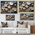 thumbnail image 5 of Designart "Orchid Elegance Golden, White, and Blue Blossoms III" Oversized Floral Framed Wall Art - Modern Farmhouse Gold Abstract Floral Living Room Framed Canvas Art, 5 of 7