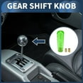 thumbnail image 2 of Unique Bargains Car Shift Knob, Universal for Automatic and Manual Vehicle Gear Shifter Knob W/ 2 Adapter Acrylic, 1 Set Green 15cm, 2 of 7