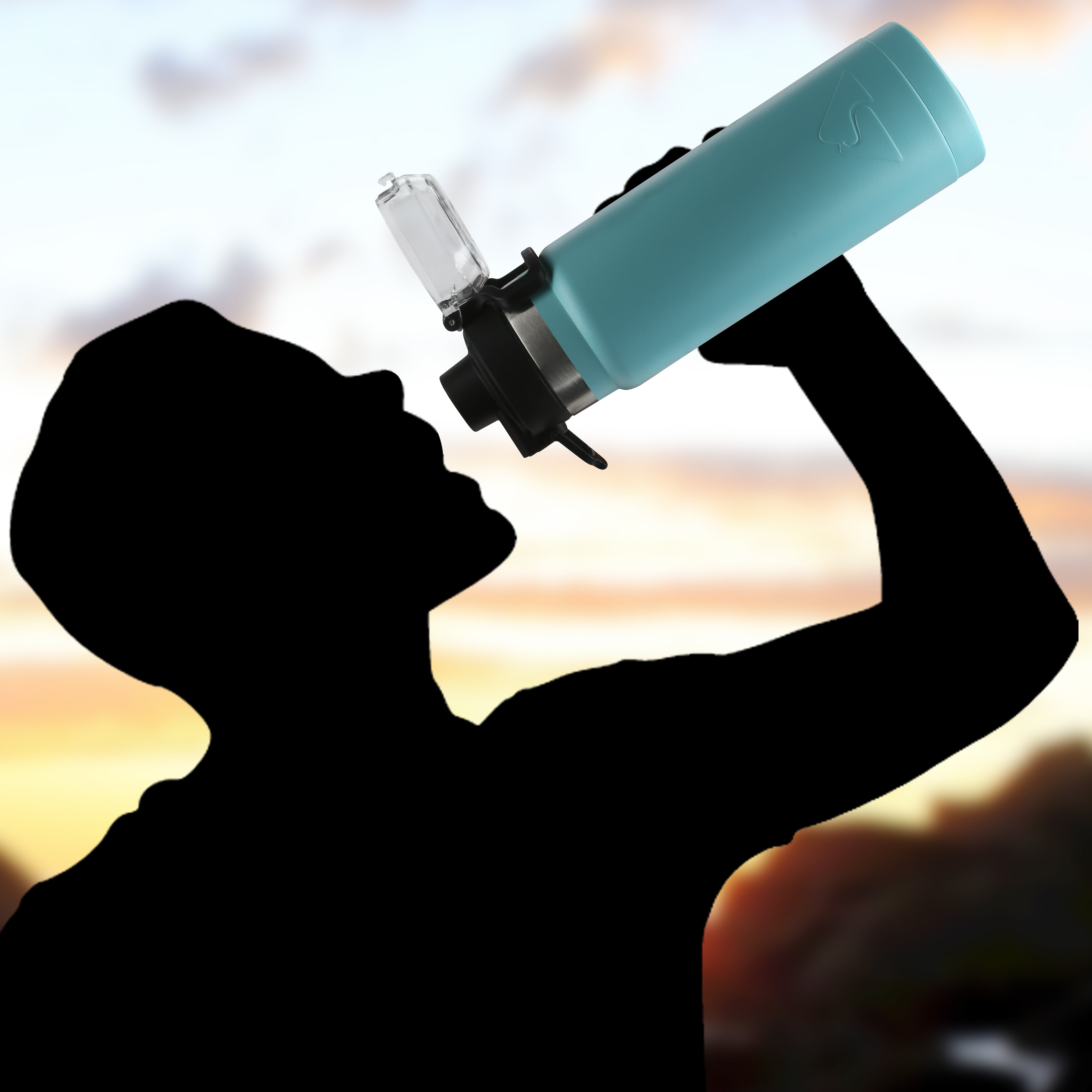 Ozark Trail 24 oz Tan Light Weight Stainless Steel Water Bottle
