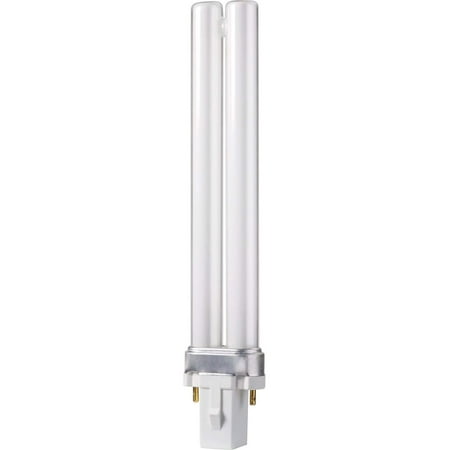 230326 Energy Saver Compact Fluorescent Non-Integrated 9-Watt PL-S Soft White 2-Pin Base Light Bulb, Ideal for use in kitchens and offices By