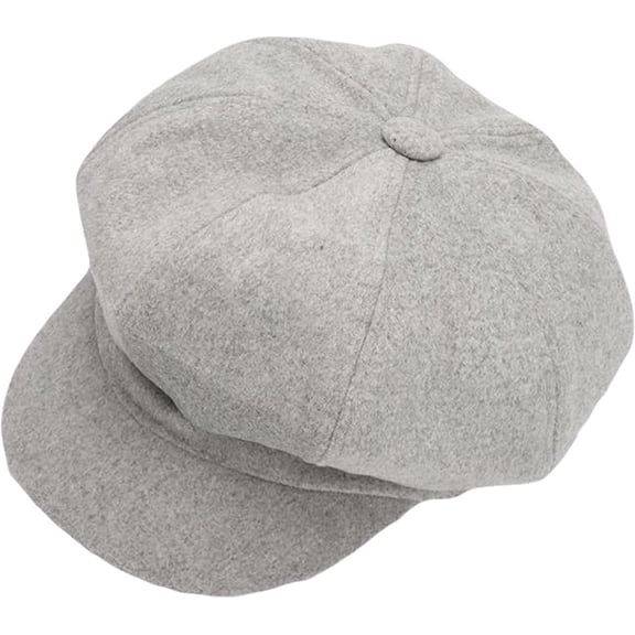 CoCopeaunts Newsboy Hats for Women Solid Plain Octagonal Newsboy Cap Men Ladies Casual Hat Winter Beret Women Painter Cap