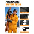 thumbnail image 5 of OZERO Winter Ski Gloves, Unisex Waterproof Thermal Gloves, Touchscreen Anti-Slip Snow Gloves with Wrist Leash & Double Cuff for Skiing Snowboarding Outdoor Sports Dark Gray, 5 of 8