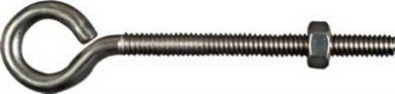 National 5/16 In x 4 In Stainless Steel Eye Bolt N221622  Pack of 10 
