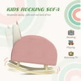 thumbnail image 4 of Kids Furniture Qaba Kids Rocking Chair, Princess Crown Toddler Chair, Children's Armchair Rocker with Rainbow Backrest for Bedroom, Playroom, Pink,Baby Nursery Furniture, 4 of 8