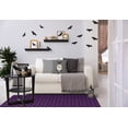 thumbnail image 5 of Simply Daisy Spooky Cats Amethyst Halloween Chenille Area Rug, 3' x 5', 5 of 5
