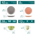 thumbnail image 3 of Vancasso 16-Piece Dinnerware Sets, Stoneware Dinner Set for 4, Multicolour, 3 of 8