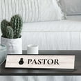 thumbnail image 3 of Pastor 2 x 10" Desk Sign with Aluminium Frame | Church Leader Role and Titles, 3 of 8