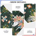 thumbnail image 6 of FORMRS Kids Pajama Pants with Pockets Size 6-8Y Boys Lounge Sleep Bottoms, Pink Geometric Flowers, 6 of 8