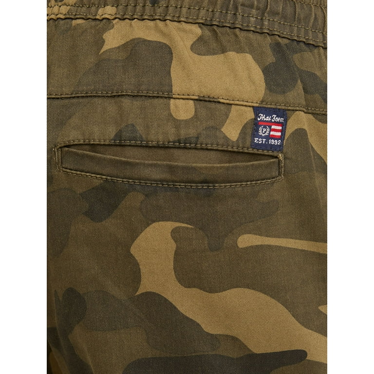 Mens camo hotsell twill joggers