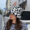 thumbnail image 3 of Women‘s Winter Faux Fur Fuzzy Warm Bucket Hat, 3 of 6