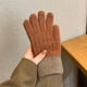 thumbnail image 4 of Guantes mágicos térmicos elásticos con pantalla táctil de invierno, tejidos de lana cálida y forrados con vellón grueso, 4 of 5