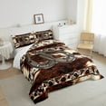 thumbnail image 3 of Castle Fairy Western Cowboy Horseshoe Bedding Comforter Set 2pcs for Teens Boys Girls,Animal Cow Print Twin Comforter Sets Microfiber,Bohemian Western Aztec Breathable Bedding Set, 3 of 8