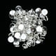 thumbnail image 2 of 100 piezas de 8/10/12 mm de base redonda de plata para aretes, para joyería, manualidades, bricolaje 10mm, 2 of 9