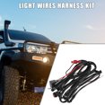 thumbnail image 2 of LED Work Light Bar Wiring Harness Kit for Off Road with 2 2m/6.7ft Long Plastic Ruber 1 Set, 2 of 7