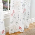 thumbnail image 6 of Martha Stewart Martha's Garden Print 95" Poletop Curtain, Multi, (Set of Two), Adult, 6 of 6