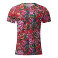 thumbnail image 4 of Ensemble de Complets pour Hommes à Imprimé Floral Moderne pour le Printemps et l'Automne avec Haut à Manches Longues à Col Rond et Bas Coordonnés Tenue Décontractée Élégante pour Hommes, 4 of 4