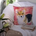 thumbnail image 3 of Carolines Treasures BB9729PW1414 Pembroke Corgi Love Fabric Decorative Pillow  14Hx14W multicolor, 3 of 4