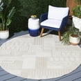 thumbnail image 2 of SAFAVIEH Trends Mladen Geometric Area Rug, Beige/Ivory, 5'3" x 5'3" Round, 2 of 6