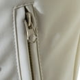 thumbnail image 5 of YODETEY Men'S Autumn Winter Casual Leather Zipper Long Sleeve Jacket Coat Tops White M, 5 of 9