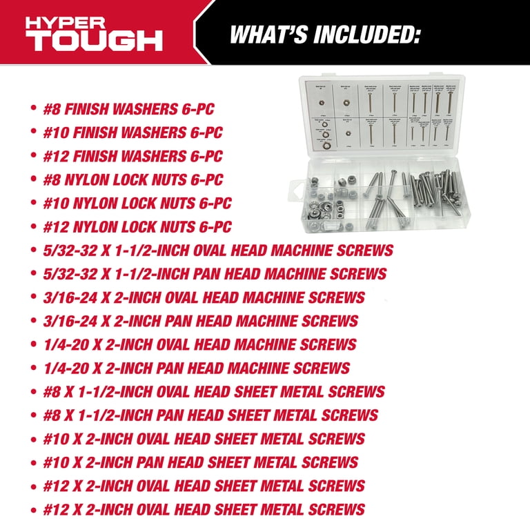 72-Piece Screw and Nut Assortment with Case photo 4