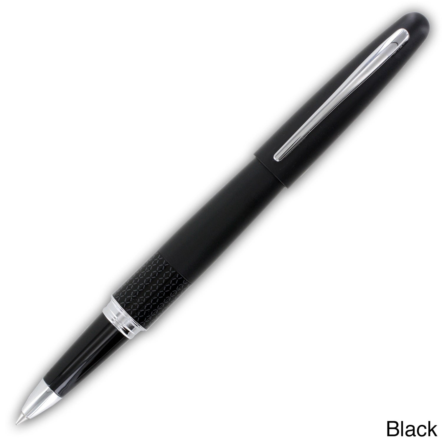 Pilot Metropolitan Gel Pen, Gold Zig Zag Barrel, Fine Point, Black Ink