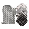 thumbnail image 1 of LOVEVER 6 Pcs Oven Mitts and Pot Holders Set  Kitchen Oven Glove High Heat Resistant Oven Mitts and Potholder with Non-Slip Silicone Surface for Cooking, 1 of 8