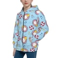 thumbnail image 2 of Kdxio Gnome On A Watermelon Mattress In The Pool Pattern Kids Boys Girls Zip Up Hoodie 3D Printed Hooded Sweatshirt Hoody Coat with Pocket 7-12 Y-Small, 2 of 6