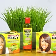 Africas Best Herbal Intensive Dual Conditioning Adult No-Lye Hair Relaxer, Reg Strength, Normal