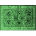 thumbnail image 1 of Ahgly Company Indoor Rectangle Oriental Emerald Green Traditional Area Rugs, 2' x 5', 1 of 4