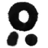 Soft Warm Fuzzy Steering Wheel Cover Long Handbrake Car Accessory for Enhanced Comfort and Grip