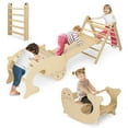 thumbnail image 1 of Gymax 7-in-1 Indoor Climbing Toys for Toddlers w/ Reversible Ramp Sea Lion Rocker, 1 of 10