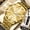 Full Gold-Gold Noodles, variant on Men's watch new trendy luminous quartz watch waterproof steel band business quartz wristwatch men's fashion trendy watch