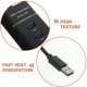 thumbnail image 5 of unbranded 1Ud Adaptador USB 3.0 Negro Con 4 ABS Para Computadores Con Conexión Eficiente, 5 of 6