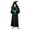 Green, variant on Harry Potter Girls' Hogwarts Houses Fleece Hooded Robe All Houses - Slytherin Hufflepuff Ravenclaw Gryffindor
