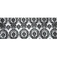 thumbnail image 2 of 10 Yards Black White Flocking Damask Taffeta Velvet Fabric 58" Flocked Decor", 2 of 2