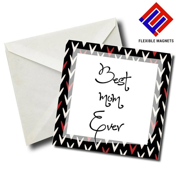  Best Mom Ever 02 Stylish Magnet for refrigerator. Great Gift! By Flexible Magnets. 
