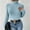 Blue, variant on cllios Womens Cropped Sweaters Knit Long Sleeve Top Tight Turtleneck Sweater Tunic Stretch Pullover Jumper Fall Sweaters for Women 2022
