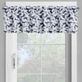 thumbnail image 4 of Ambesonne Hawaiian Valance & Curtain, Hibiscus Flower Petals, 55"x24", White Dark Blue, 4 of 6