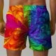 thumbnail image 5 of Pantalones Cortos de Playa con Cordón Impreso Casual para Hombres, 5 of 8