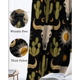 thumbnail image 3 of Western Cowboy Blackout Curtains for Bedroom Living Room Darkening Curtains 54 Inch Long Boho Ethnic Cow Head Cactus Vintage Short Curtain for Small Window Treatment Grommet Drapes 52"x54"x2, 3 of 9