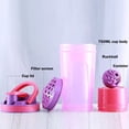 thumbnail image 6 of FastXmas Shaker Bottle for Protein Mixes, 24oz Plastic Shaker Cup with Storage Compartment and Whisk Ball, BPA-Free Leakproof Sports Water Bottle Portable Fitness Protein Shaker for Workout Gym, 6 of 8