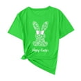 thumbnail image 4 of Womens Easter Tops 2025 Summer Casual Pullover Printed T-Shirt with Round Neck and Short Sleeves, 4 of 4