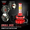 thumbnail image 5 of H11/H9 LED Headlight Hi-Low Beam H8 Fog Light 6x Bulbs 6000k For Buick LaCrosse 10-13, 5 of 14
