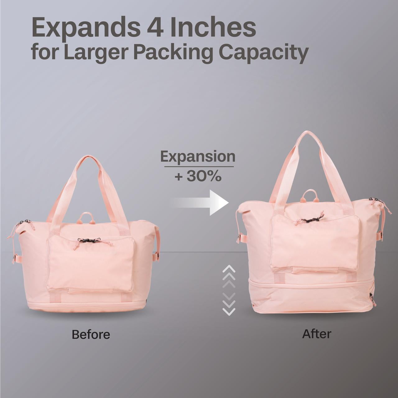 5 Piece Hardside Luggage Set: 28 Inch Spinner Suitcase, 24 Inch Rolling Luggage, 20" Carry-On Suitcase, Toiletry Kit & Expandable Tote Bag