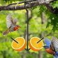 thumbnail image 6 of Darzheoy Oriole Fruit Bird Feeder, Hanging Black Steel Holder for Oranges and Jelly, Outdoor Garden Patio, 1pc, 6 of 9