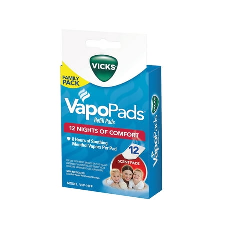 Vicks Scent Pad Replacements 12 Pack, VSP-19FP